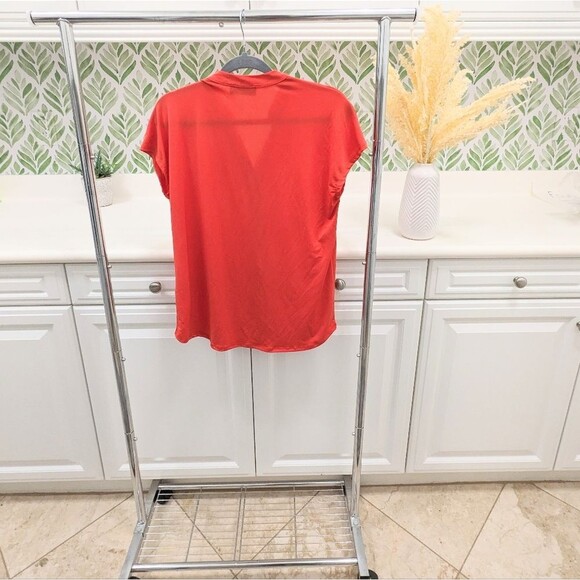 Red Orange Brigette Brianna Blouse M - Picture 4 of 9